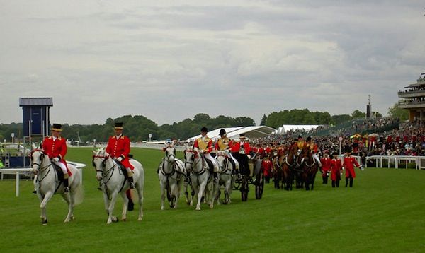 The Royal Carriages at Ascot (c) Steve F via Wikimedia Commons