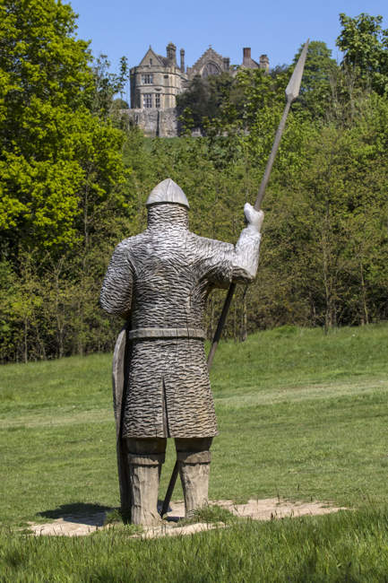 11th Century Soldier Sculpture at Battle Abbey