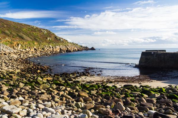 Lamorna Cove in Cornwall, in South West England