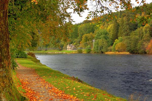 The River Spey on an autumn day