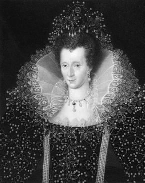 Black and White print of Portrait of Queen Elizabeth I