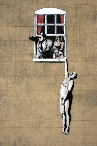 Banksy Graffiti Art, Park Street