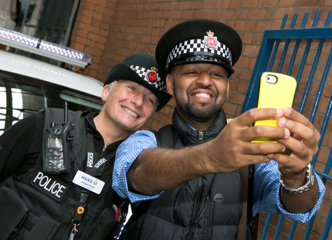 Police Selfie at GMP Museum