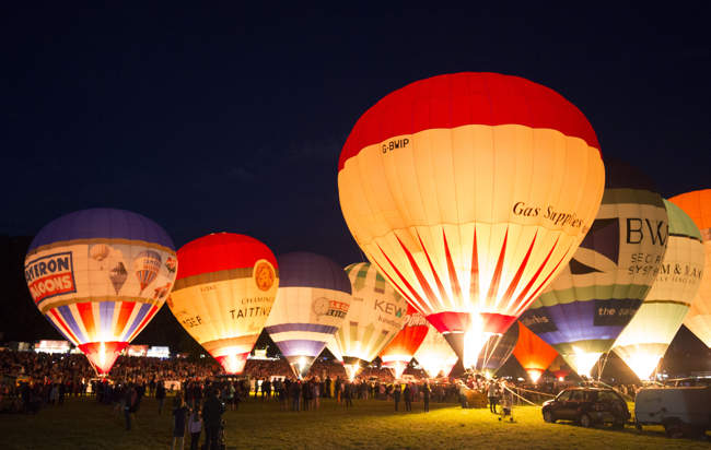 Nightglow at the Bristol Balloon Fiesta