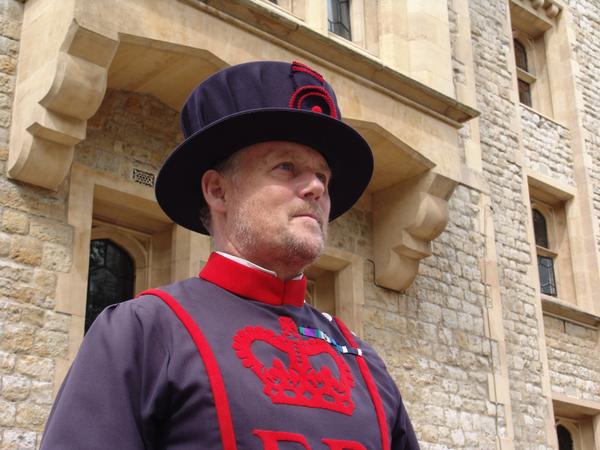 A Yeoman of the Guard at the Tower of London