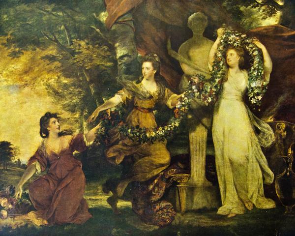 Painting titled Grace by Joshua Reynolds