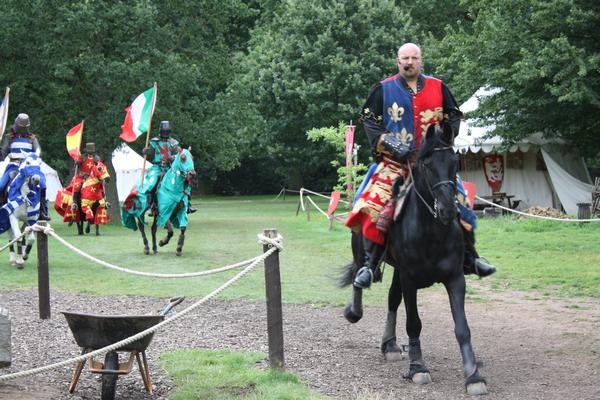 Knights On Horseback at Warwick Castle
