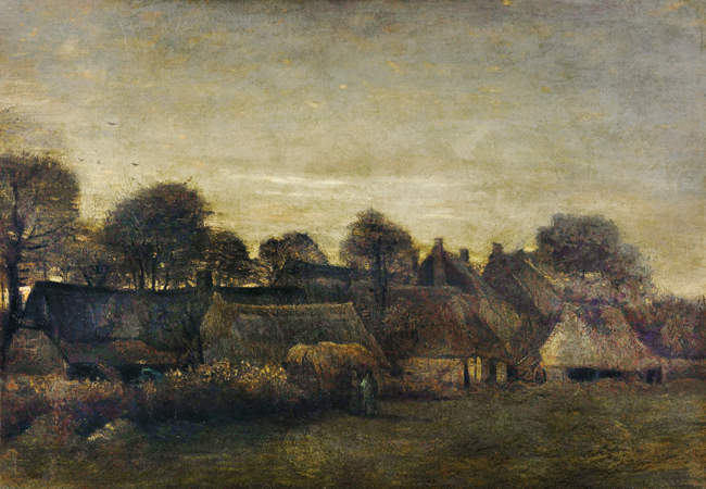 Farming Village at Twilight by Van Gogh