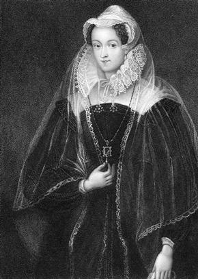 Engraving of Mary I, Queen of Scotland
