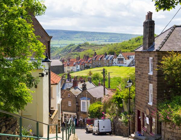 Steep Street at Robin Hood's Bay North Yorkshire