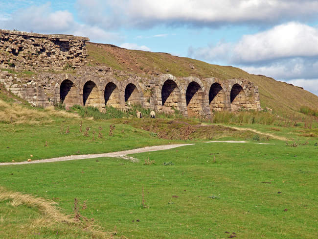 Iron ore kiln remnants in Rosedale