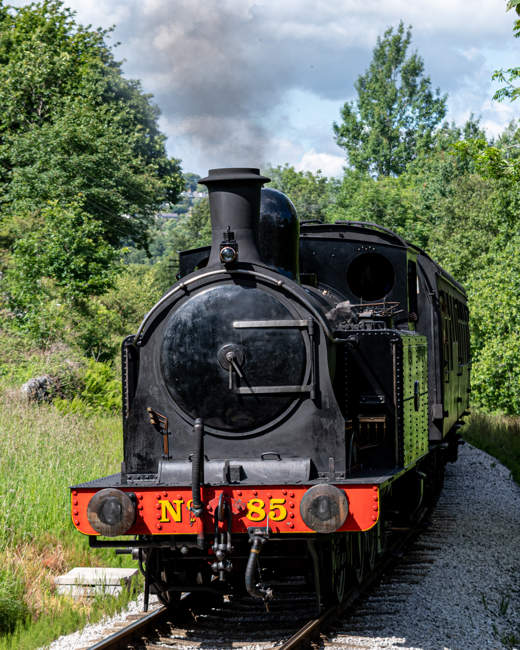 Old Black and Red Heritage Steam Train