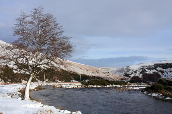 Typical winter view high up in the Ingram Valley in Northumberland's national park