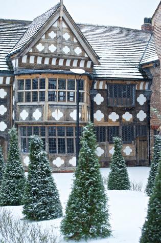 Ordsall Hall in Snow