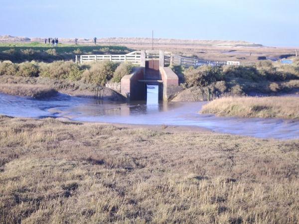 Sluice on the Norfolk Coast Path