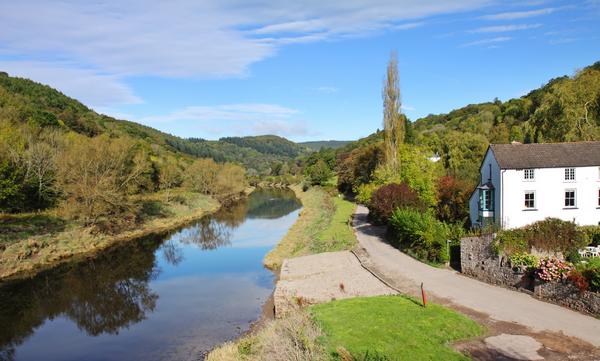 Early Autumn on the River Wye, the border between England and Wales