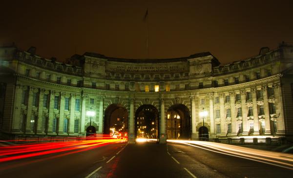 Admiralty Arch ©Shutterstock / Tony P Admiralty Arch at night, The Mall, London, England
