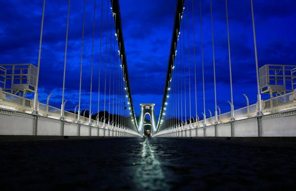 Clifton Suspension Bridge Illuminations at Night