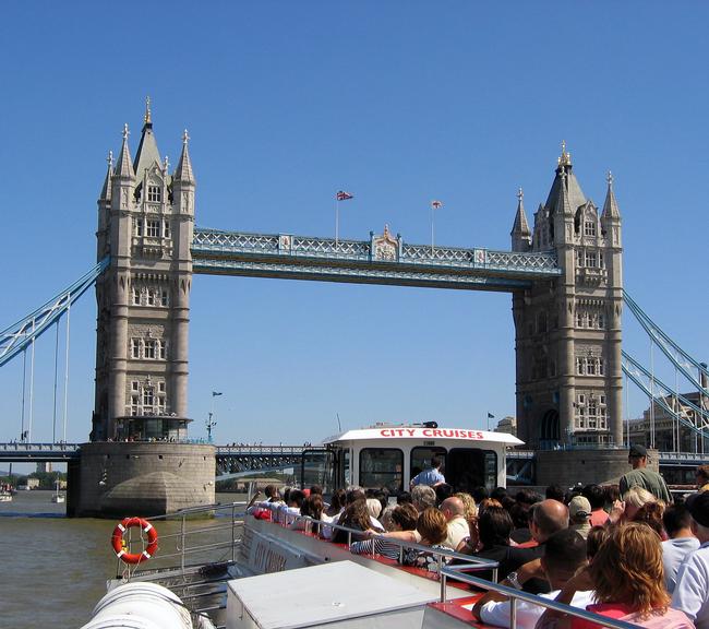 Approaching Tower Bridge on a City Cruise