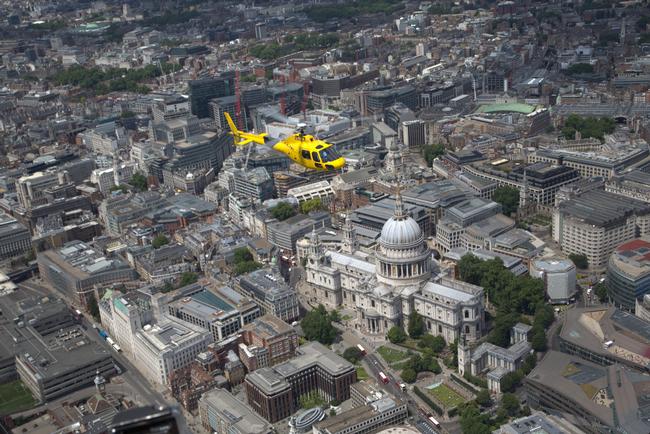 The London Helicopter and St Pauls Cathedral