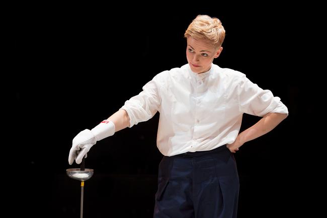 Maxine Peake as Hamlet at the Royal Exchange Theatre