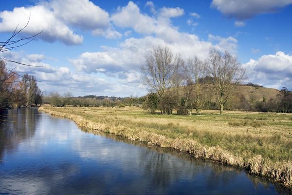 English countryside in spring, near Winchester, Hampshire,UK.