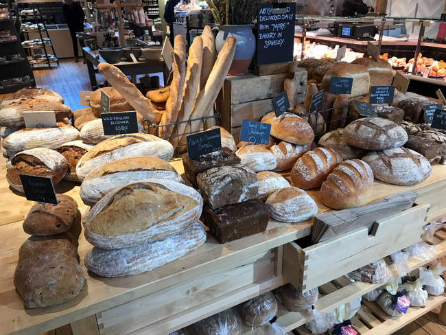 Bread Display At Tebay Services On The M6 Motorway