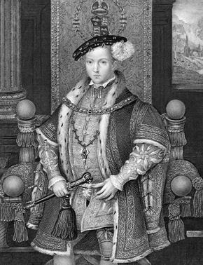 Engraving of Edward VI