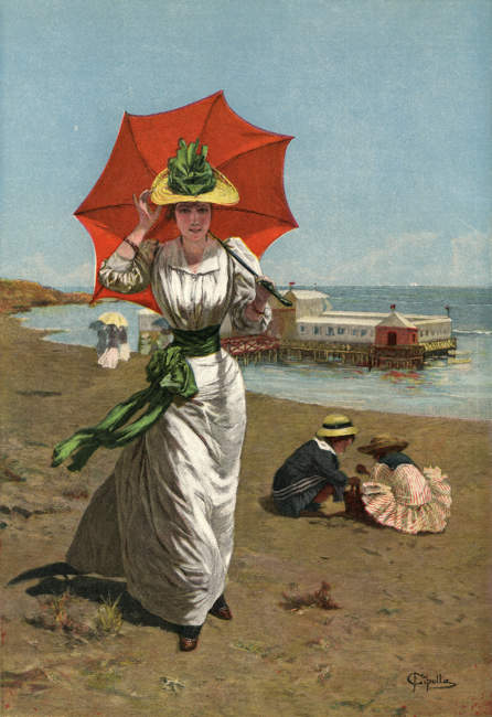 Lady on Beach. Date: 1894
