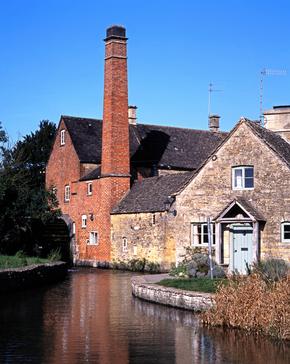The Old Mill on the River Eye, Lower Slaughter, Gloucestershire, Cotswolds, England