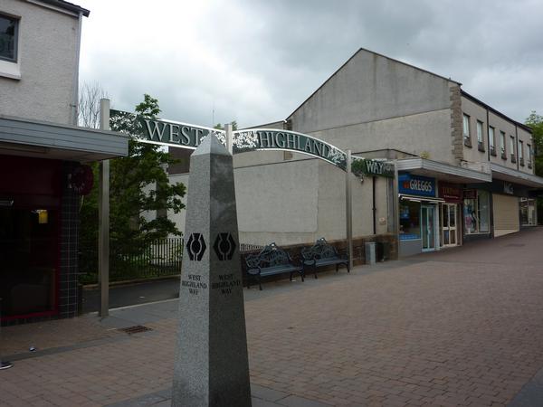 The start of the West Highland Way