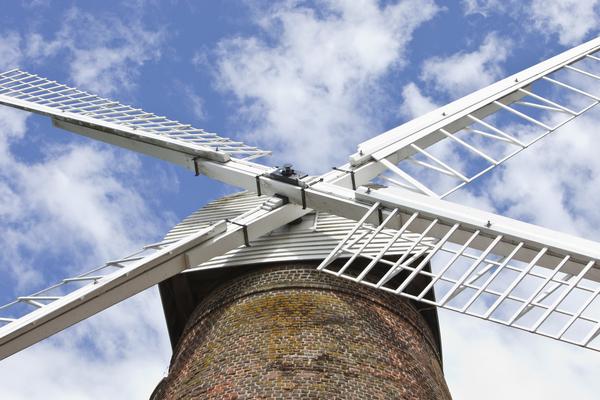 Close-Up of British Windmill