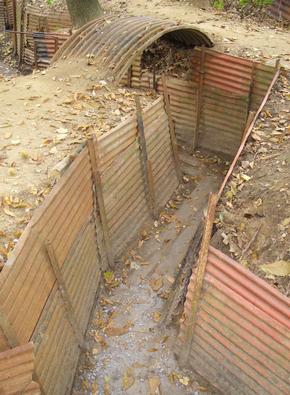 First world war trench