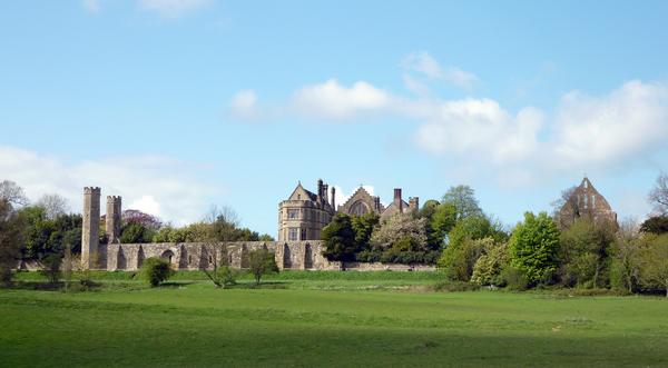 Distannt view of Battle House and Ruins