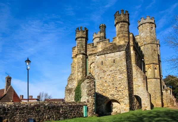 The medieval gate of Battle Abbey