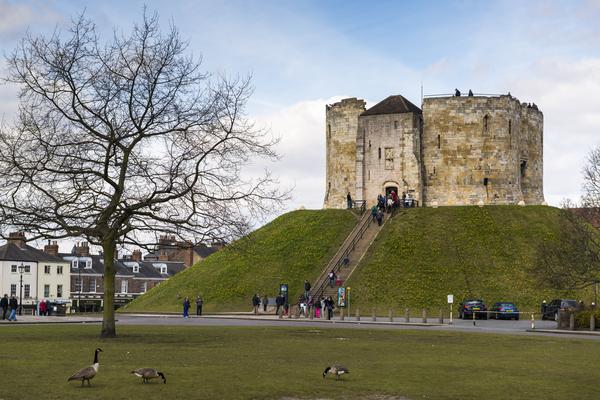 Front entrance to Clifford's Tower, York