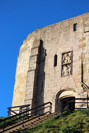 Exterior wall of Clifford's Tower York, England