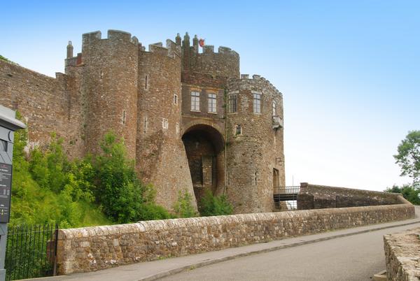 The impressive entrance at Dover Castle, Kent