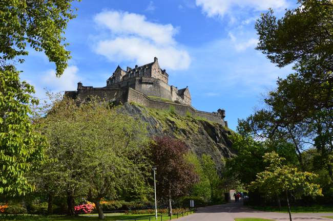 Castle from Princes Street Gardens