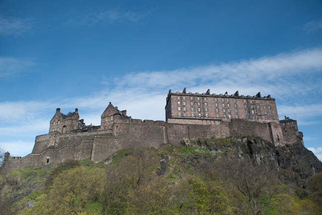 Edinburgh Castle from Castle St Car Park