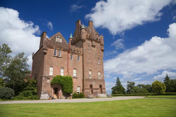 Brodick Castle, at the foot of Goatfell