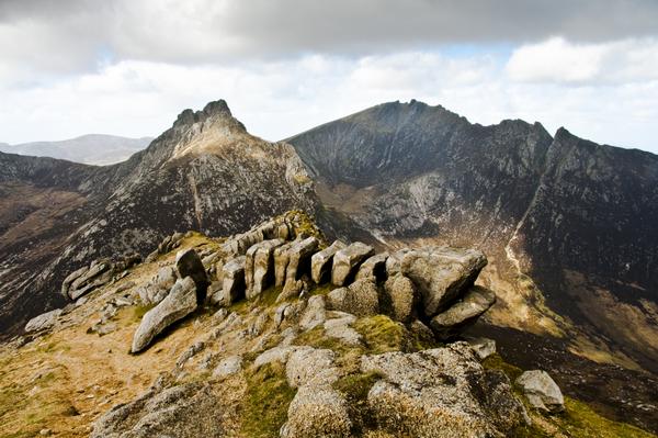Bleak View from Goatfell to North Goatfell