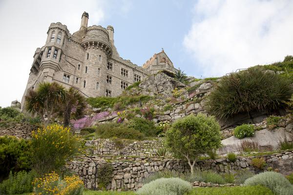 View of St. Michael's Mount Castle from below