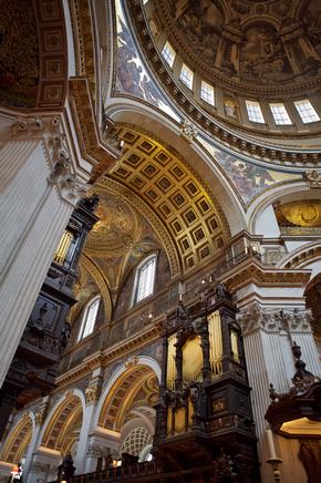 © Shutterstock / Instinia St Paul's Cathedral interior, including painted archways and the main dome