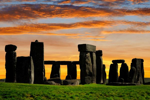 Stonehenge at sunset