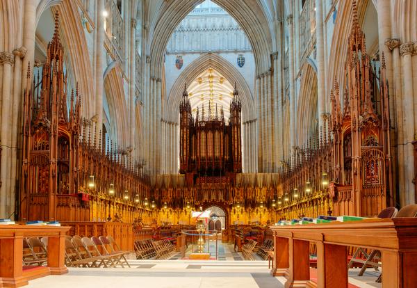 Choir area in York Minster