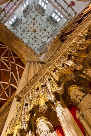 York Minster, the Central Tower and the entrance to the Quire