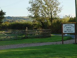 View from guesthouse towards Broadway Tower