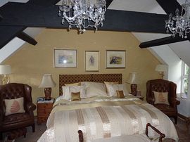 Red and Gold Bedroom