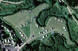 Aerial view of main field